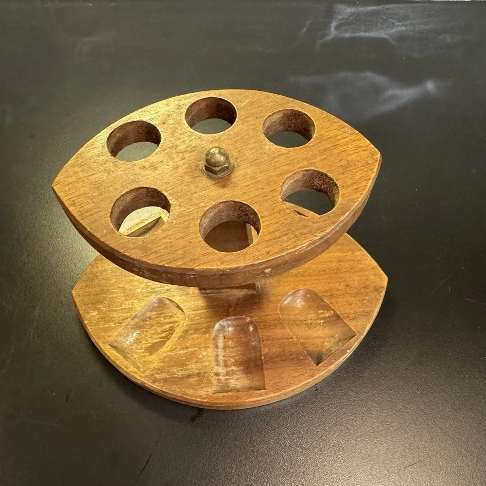 Pipe Weekly Rotation Wooden Pipe Rack‎ 6 Pipe Holder Man Cave Fathers Day Gift